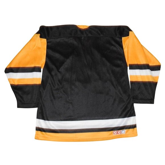 Vintage 90s Pittsburgh Penguins Black CCM Maska Jersey Adult Large - Picture 4 of 5